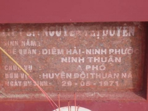 Nhắn tìm thân nhân liệt sỹ  Nguyễn Thị Duyên