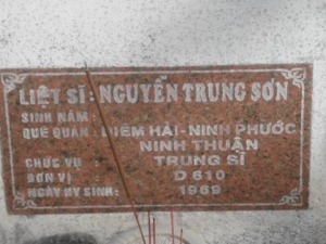 Nhắn tìm thân nhân liệt sỹ  Nguyễn Trung Sơn