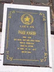 Nhắn Tìm Thân Nhân Liệt Sỹ  Phạm.H.Hạnh