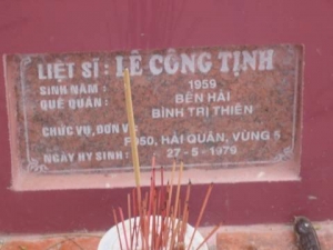 Nhắn tìm thân nhân liệt sỹ  Lê Công Tịnh