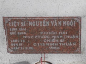 Nhắn tìm thân nhân liệt sỹ  Nguyễn Văn Ngói