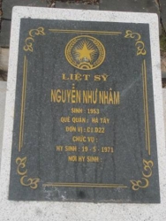 Nhắn tìm thân nhân liệt sỹ  Nguyễn Như Nhâm