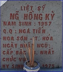 Tìm thân nhân liệt sĩ Nguyễn Hồng Kỳ