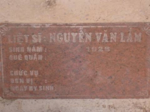 Nhắn tìm thân nhân liệt sĩ Nguyễn Văn Lâm