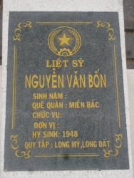 Nhắn tìm thân nhân liệt sỹ  Nguyễn Văn Bốn