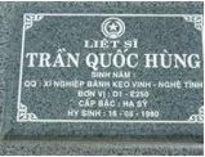 Tìm thân nhân liệt sĩ Trần Quốc Hùng