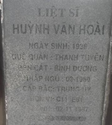 Tìm thân nhân liệt sĩ Huỳnh Văn Hoài