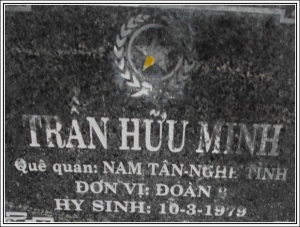 Nhắn tìm thân nhân liệt sỹ Trần Hữu Minh