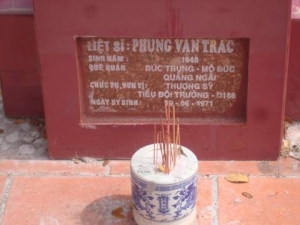 Nhắn tìm thân nhân liệt sỹ  Phùng Văn Trác