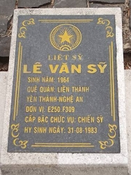 Nhắn tìm thân nhân liệt sỹ Lê Văn Sỹ