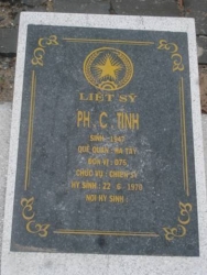 Nhắn tìm thân nhân liệt sỹ  Ph.C.Tinh