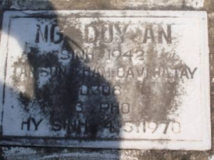 Nhắn tìm thân nhân liệt sỹ Nguyễn Duy An