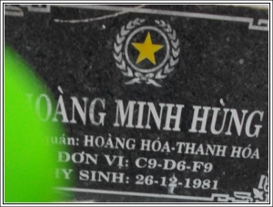 Nhắn tìm thân nhân liệt sỹ  Lê Mạnh Hùng