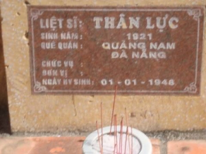 Nhắn tìm thân nhân liệt sỹ  Thân Lực