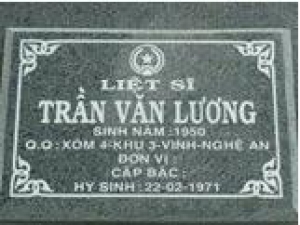 Tìm thân nhân liệt sĩ Trần Văn Lương