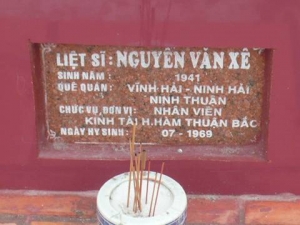 Nhắn tìm thân nhân liệt sỹ  Nguyễn Văn Xê