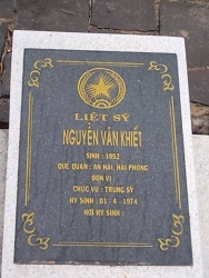 Nhắn tìm thân nhân liệt sỹ  Nguyễn Văn Khiết