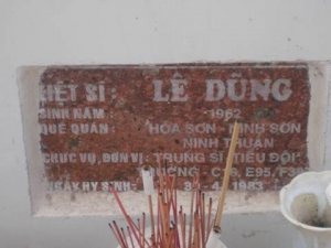 Nhắn tìm thân nhân liệt sỹ Lê Dũng