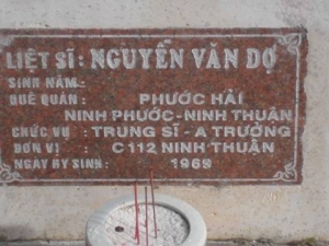 Nhắn tìm thân nhân liệt sỹ  Nguyễn Văn Dợ