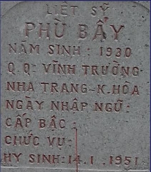 Tìm thân nhân liệt sĩ Phù Bẩy