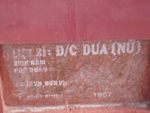 Nhắn tìm thân nhân liệt sĩ Dưa (nữ)