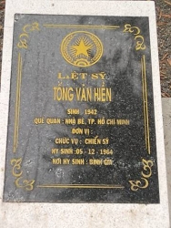 Nhắn Tìm Thân Nhân Liệt Sỹ  Tống Văn Hiền