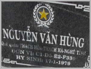 Nhắn tìm thân nhân liệt sỹ  Nguyễn Văn Hùng