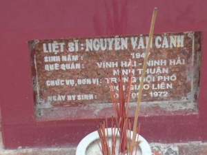 Nhắn tìm thân nhân liệt sỹ  Nguyễn Văn Cảnh