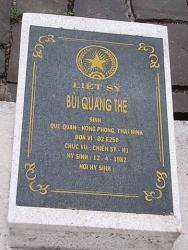  Nhắn tìm thân nhân liệt sỹ  Bùi Quang The