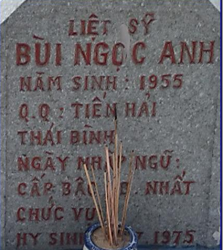 Tìm thân nhân liệt sĩ Bùi Ngọc Anh