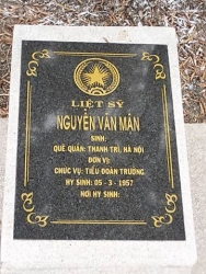 Nhắn tìm thân nhân liệt sỹ  Nguyễn Văn Mận