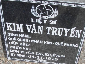 Nhắn tìm thân nhân liệt sỹ Kim Văn Truyền