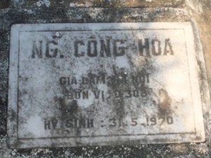 Nhắn tìm thân nhân liệt sỹ Nguyễn Công Hoa 