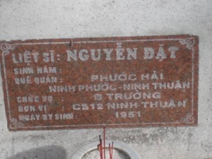 Nhắn tìm thân nhân liệt sỹ  Nguyễn Đặt