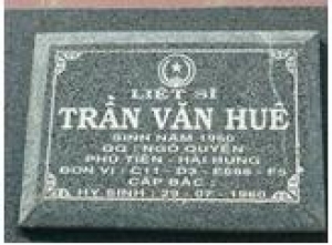 Tìm thân nhân liệt sĩ Trần Văn Huê