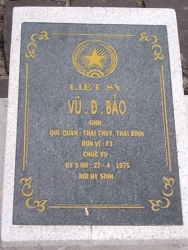 Nhắn tìm thân nhân liệt sỹ Vũ .Đ. Bảo