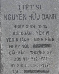 Tìm thân nhân liệt sĩ Nguyễn Hữu Danh