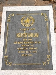 Nhắn tìm thân nhân liệt sỹ  Nguyễn Văn Lam