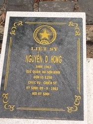 Nhắn tìm thân nhân liệt sỹ  Nguyễn.D.Hong