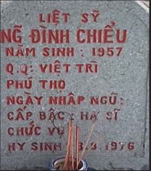 Tìm thân nhân liệt sĩ Nguyễn Đình Chiểu