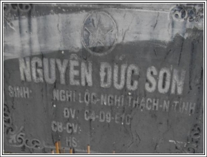 Nhắn tim thân nhân liệt sỹ Nguyễn Đức Sơn