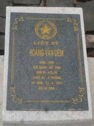 Nhắn tìm thân nhân liệt sỹ Hoàng Văn Liêm