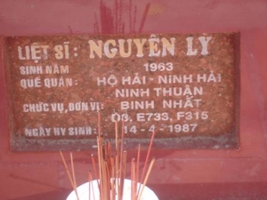 Nhắn tìm thân nhân liệt sỹ  Nguyễn Lý