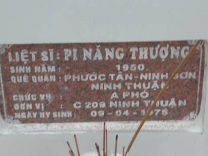 Nhắn tìm thân nhân liệt sỹ Pi Năng Thượng