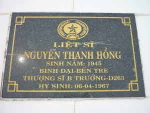 Tìm thân nhân liệt sĩ Nguyễn Thanh Hồng 