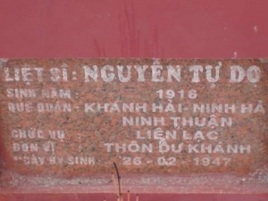 Nhắn tìm thân nhân liệt sỹ  Nguyễn Tự Do