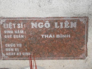 Nhắn tìm thân nhân liệt sỹ  Ngô Liên