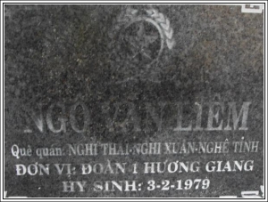 Nhắn tìm thân nhân liệt sỹ Ngô Văn Liêm