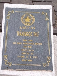  Nhắn tìm thân nhân liệt sỹ  Trần Ngọc Thư