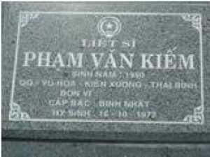 Tìm thân nhân liệt sĩ Phạm Văn Kiếm